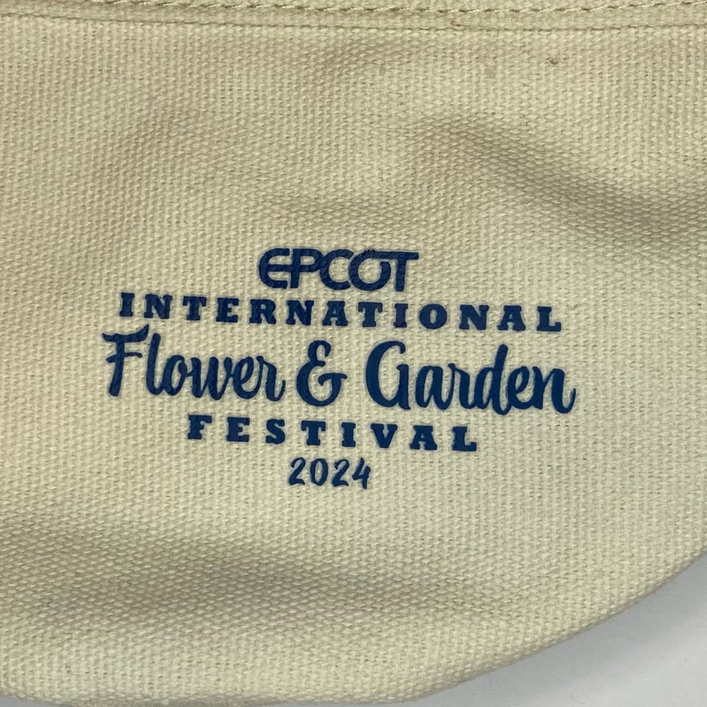 Disney Parks Epcot Flower & Garden Festival 2024 Coco Canvas Pouch - Picture 4 of 10